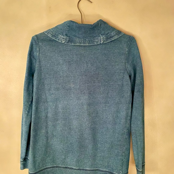 Tommy Hilfiger women’s blue cowl with asymmetrical hemline, size S - Picture 3 of 4